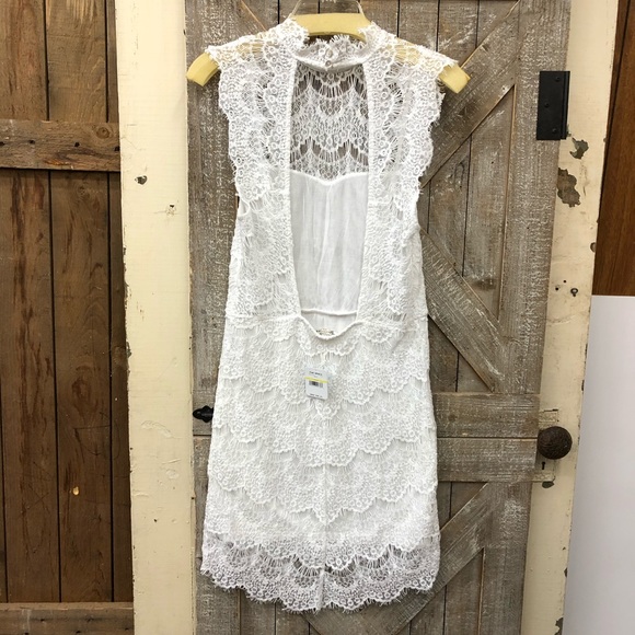 Free People NWT  White Lace Shower Dress - Picture 2 of 8